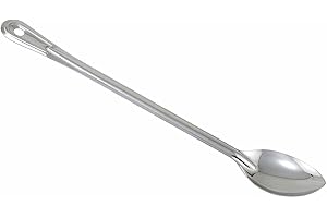 Winco Solid Stainless Steel Basting Spoon, 21-Inch