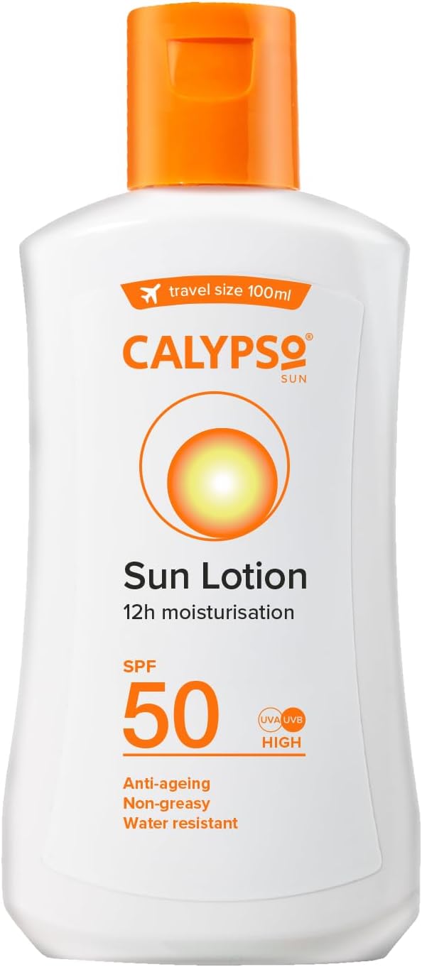 Calypso Sun Protection Lotion SPF50 100ml High Factor UVA UVB Sunscreen