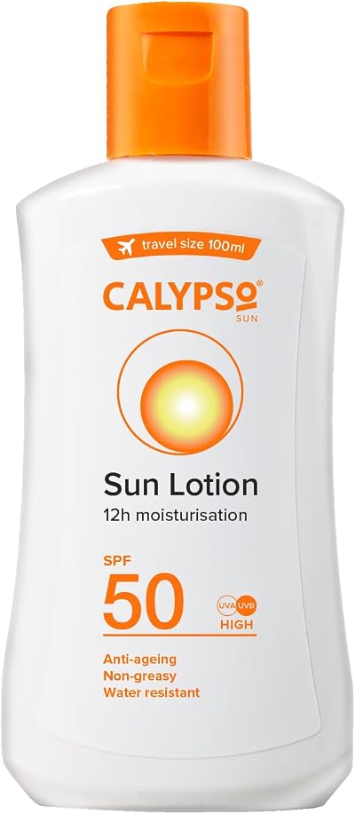 Calypso Sun Protection Lotion SPF50 100ml High Factor UVA UVB Sunscreen