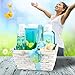 Large Spa Beauty Skincare Home Bath Basket - Calming Self Care Meadow Fragrance Bath and Body Set For Women - Shower Gel, Bubble Bath, Bath Salt, Body Lotion, Body Spray, Butterfly Bath Bomb