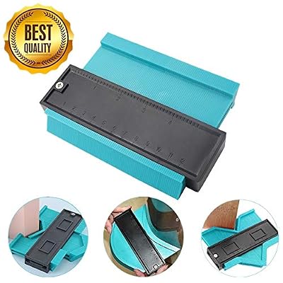 Contour Gauge Duplicator, Accurate Woodworking Shape Tracing Template Measuring Tool, Plastic Profile Copy Tiling Laminate Tiles General Tools(5 inch/12cm)