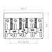 Kmise Bass Guitar Bridge (A4020)