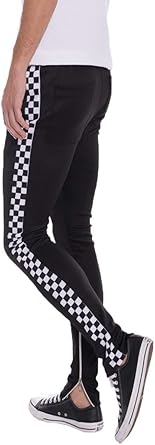 checkered stripe pants