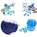 50 Bags Magic Water Gel Crystal Soil Beads Growing Jelly Ball Decoration Vase Filler - Transparent Reuseable Water Beads Gel (Blue)