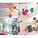 RUBFAC 6pcs Colored Four-Leaf Clover Garland Party Birthday Streamers Tissue Paper Hanging Flower Garland for Party, Classroom Decoration