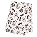 Trend Lab Dr. Seuss Cat in The Hat Deluxe Flannel Swaddle Blanket, Red/Black/Gray