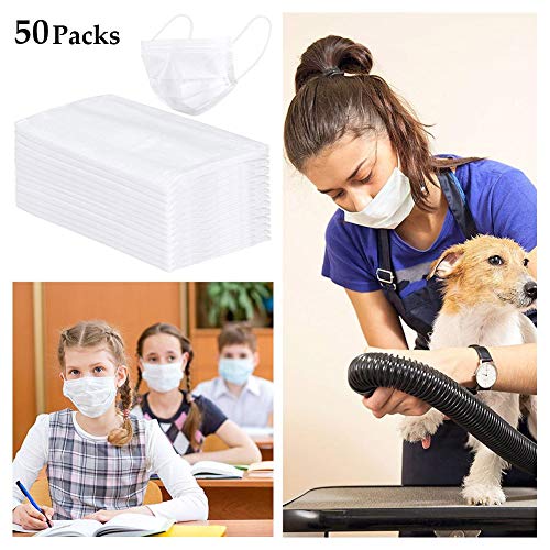 image for ZWZCYZ 50 Pcs Disposable Earloop Medical Face Masks Filter Mask Germ D