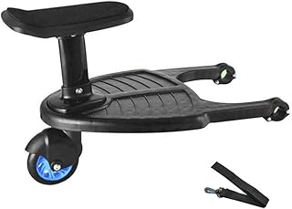 Buggy Board mit Sitz abnehmbar und montierbar Kinderwagen Rad Board Kinderwagen Ride on Board für 3-7 Jahre Kinder