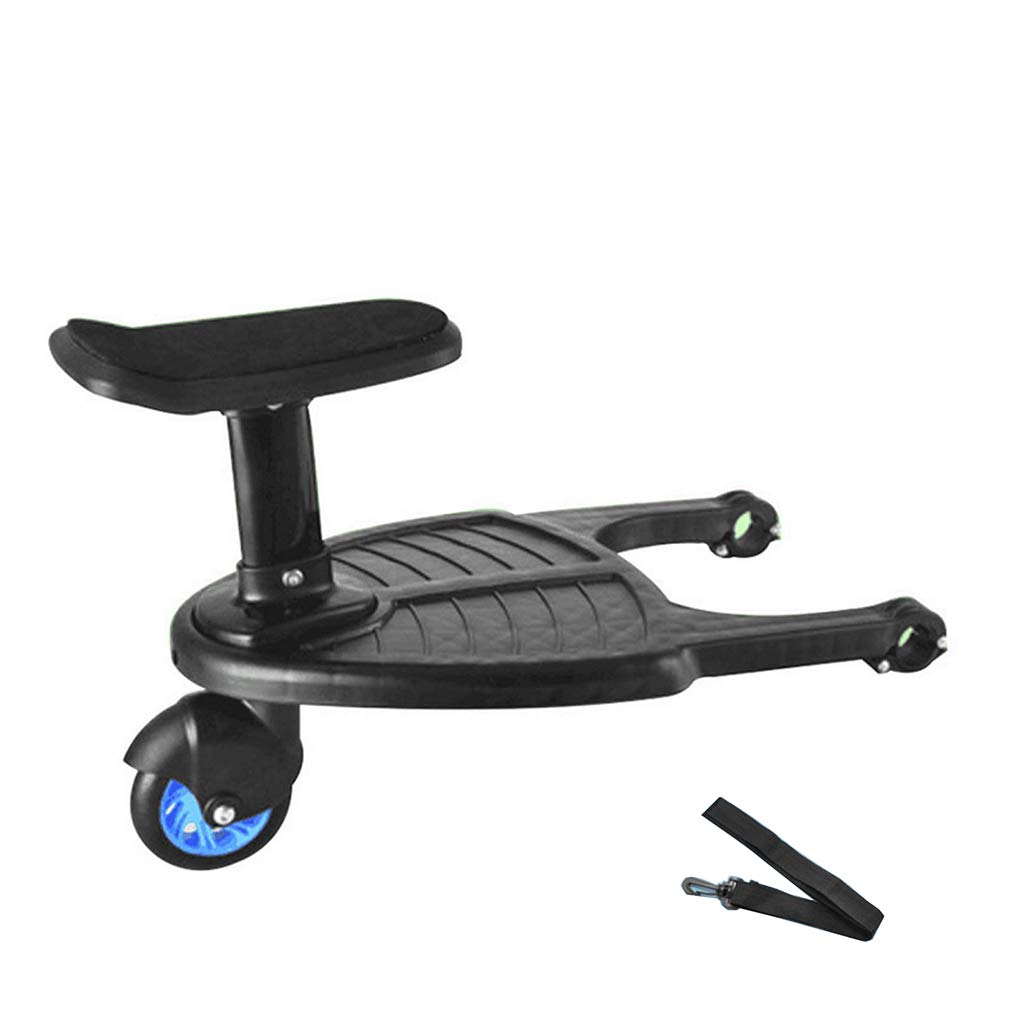 Buggy Board mit Sitz abnehmbar und montierbar Kinderwagen Rad Board Kinderwagen Ride on Board für 3-7 Jahre Kinder