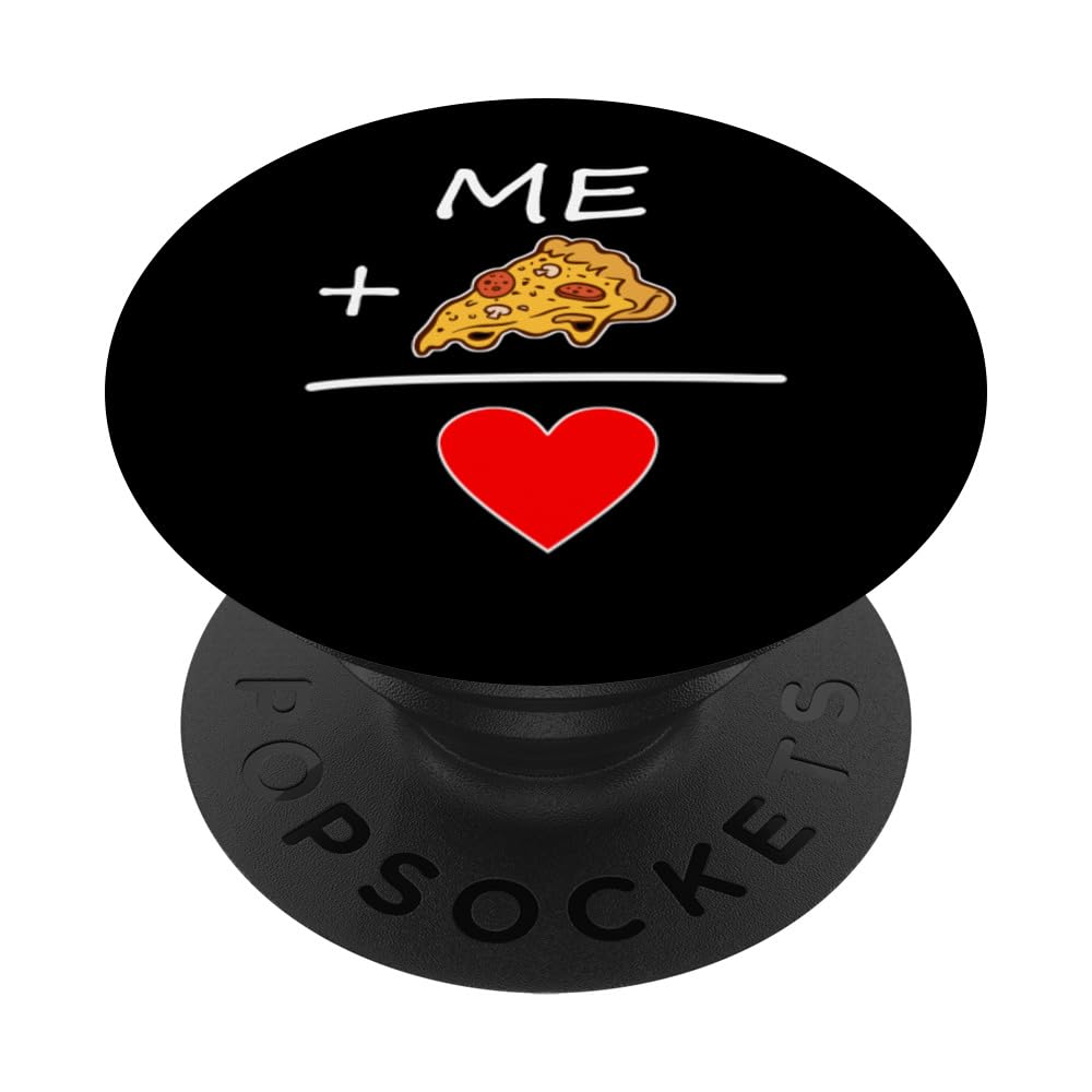 Addition Math And Pizza School Teacher Funny Math Teacher PopSockets Swappable PopGrip