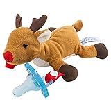 Dr. Brown's Lovey Pacifier and Teether Holder - Reindeer