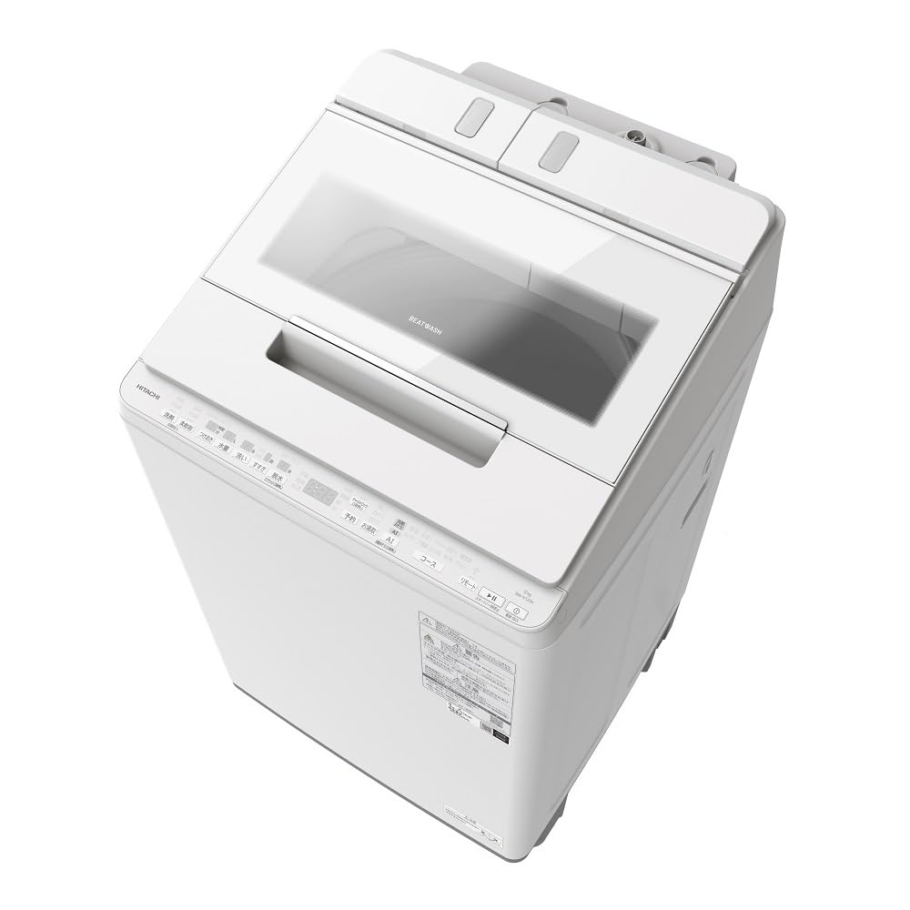 日立 全自動洗濯機 12kg ホワイト ビートウォッシュ BW-X120K W 液体洗剤・柔軟剤自動投入 の商品画像