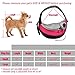 BREADEEP Pet Sling Carrier, Small Dog Cat Sling Bag for Travel, Hands Free Front Pack Chest Carrier with Breathable Mesh Pouch, Rose in S