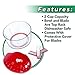 Crank Chop Food Chopper and Processor Original - Chop Dice Puree Vegetables Onions Tomatoes Garlic Meats and Nuts in Just Seconds for Delicious Meals - Perfect for Homemade Salsa