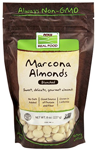 UPC 733739070005, NOW Foods Marcona Blanched Almonds, 8-Ounce