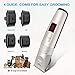 【New Version】Dog Clippers, Heavy Duty Electric Low Noise Pet Hair Grooming Kit with Detachable Blades & LED Screen Indication, Professional Rechargeable Cat Hair Shaver for Dogs Cats All Pets