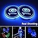 2pcs LED Car Cup Holder Lights for P-Ackers,7 Colors Changing USB Charging Mat Luminescent Cup Pad, LED Interior Atmosphere Lamp, We are The Most Loyal Fans