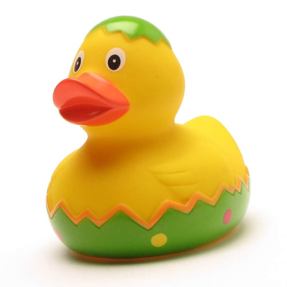 Rubber Duck Easter egg green | Bath Duck | L: 8 cm