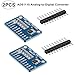 2pcs ADS1115 16 Bits 4 Channel Analog-to-Digital ADC PGA Converter with Programmable Gain Amplifier High Prcision I2C IIC 2.0V to 5.5V Bits ADC Converter Development Board for Arduino and Raspberry primary