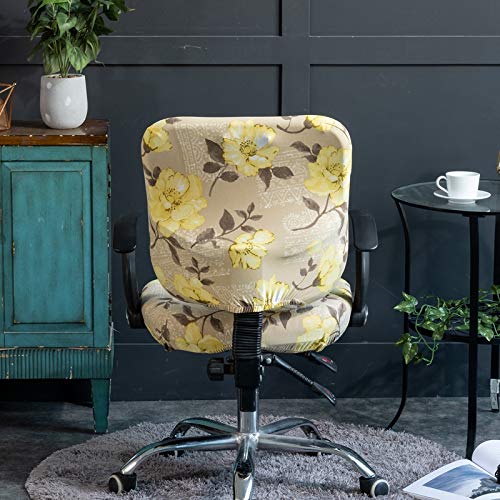 Melaluxe Computer Office Chair Cover - Protective & Stretchable Universal Chair Covers Stretch Rotating Chair Slipcover