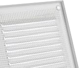 Europlast 300x150mm White Metal Air Vent Grille with Insect Mesh view 4