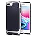 Spigen Neo Hybrid Designed for Apple iPhone 8 Plus Case (2017) / Designed for iPhone 7 Plus Case (2016) - Midnight Blue & Satin Silver