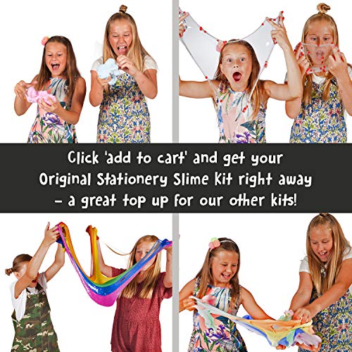 Slime Kit Supplies Stuff for Girls Making [Clear and White Glue, Borax Powder, Clay, Snow Powder, Shaving Cream] Slime Kids can Make Fluffy, Cloud, Clay Slime. Includes Full Science Instructions - Thumbnail 5