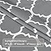 Flamingo P Moroccan Valance Curtain Short Window Treatment for for Kitchen Living Dining Room Bathroom Kids Girl Baby Nursery Bedroom (Gray - 52