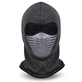 Vbiger Balaclava Ski Mask Windproof Ski Cap for Skiing & Snowboarding & Cycling (Grey)