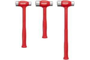 TEKTON Flat Steel Face Dead Blow Hammer Set, 3-Piece (36, 43, 50 oz.) | HDB94001 | Made in USA
