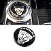 Car Gearshift Knob Frame Ring Trim Cover Sticker For Jaguar XF/XE /XJ/XJL/F-PACE （Pack of 1） (Black)