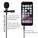 PoP voice Lavalier Lapel Microphone, Omnidirectional Condenser Mic for Apple iPhone iPad Mac Android Smartphones, YouTube, Interview, Studio, Video, Recording Mic,6 Wind Muffs+8 Ft Extension Cable
