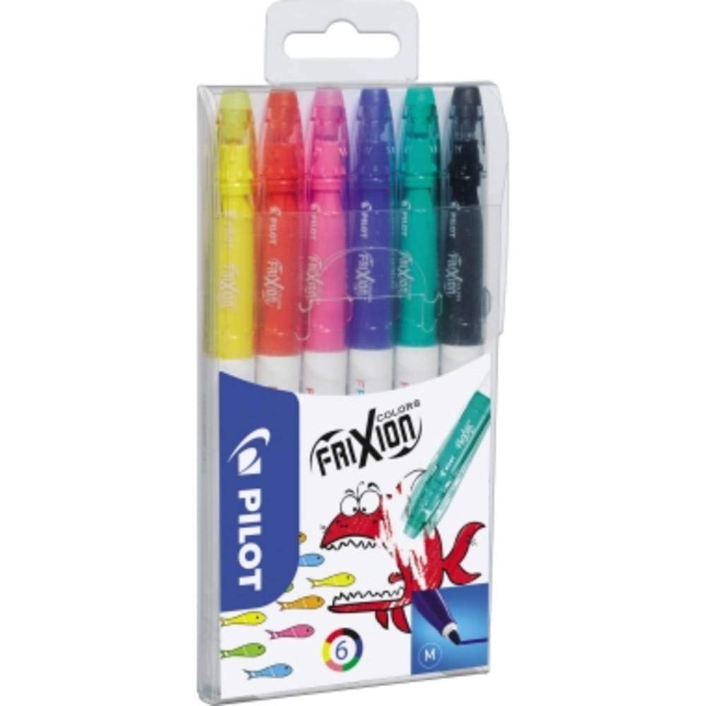Pilot "FriXion" Colouring Pens - Assorted (Pack of 6)