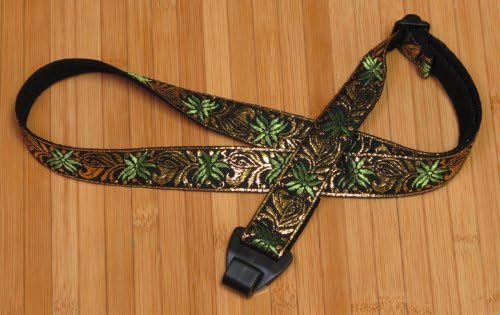 Trophy USA-made GOLDEN PALM Cotton Ukulele Strap