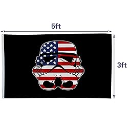 Aihccy US Storm Trooper Darth Vader Flag Banner