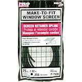 Prime-Line P7530 Screen Retainer Spline, 1/4-Inch X 25-Feet, Black