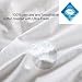 AIKOFUL Down Comforter Queen/Full Size,Cotton Cover Hypoallergenic White Muscovy Down Comforter, Duvet insert, Cotton Duvet Cover,Double Edge Gray Piping, 600TC 700Fill Power