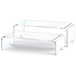 Zimilar 2 Pack Monitor Stand Riser, Acrylic