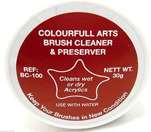 Artists Brush Cleaner Tub Brush Preserver Cleaner Brush Cleaning Cream Tub 30g