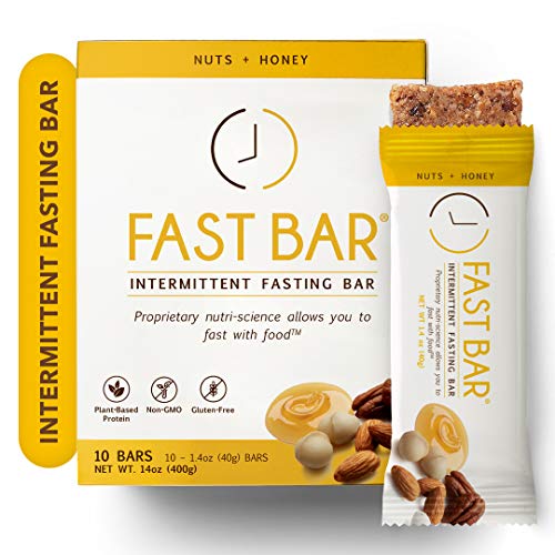 Fast Bar, Nuts & Honey, Gluten Free, Plant Based Protein Bar For