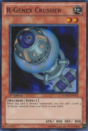Yu-Gi-Oh! - R-Genex Crusher (HA03-EN016) - Hidden Arsenal 3 - 1st Edition - Super Rare