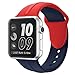 Apple watch Silicone band 38mm,8 Pack Sport Wrist Strap Bracelet Band Replacement for Apple Watch Nike+ Sport Edition Series 2 Series 1(8Pack 1# 38SM)