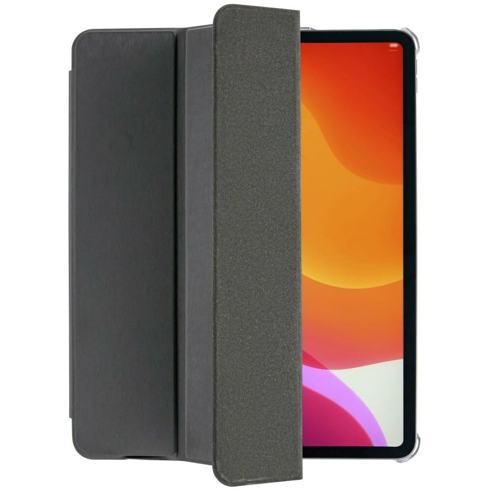 Hama Case for iPad Pro 2020/2021 / 2022 12.9 inch (Flip Case for Apple Tablet, Protective Cover with Stand and Pen Pocket, Transparent Back, Magnetic Cover) Black