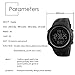 Men's Digital Watches Japanese Quartz Movement 50M Waterproof Rubber Strap Dress Watch Sport Wrist Watches