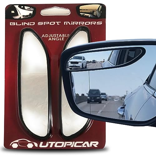 Utopicar Long Blind Spot Car Mirror Aesthetic Convex Blindspot
