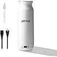 Jettle Electric Kettle - Travel Portable Heater for Coffee Tea Milk Soup - Stainless Steel Travel Water Boiler tea pot with Temperature Control - LED - Automatic Power Off - 450ml - Kitchen Appliance