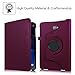 Fintie Rotating Case for Samsung Galaxy Tab A 10.1 - Premium PU Leather 360 Degree Swivel Stand Cover with Auto Sleep/Wake for Galaxy Tab A 10.1 Inch (NO S Pen Version SM-T580/T585/T587) Tablet,Purple