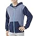 Fruit of the Loom Big Boys' Explorer Fleece Give Me S’More Warmth Hoodie, Smoke Blue Stripe/T.Blue Heather/Amulet Teal Heather, Medium