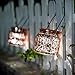 Solar Mercury Glass Mason Jars – 2 Pack SUNWIND Solar Rotating Table Lights with Color Changing Mode and White Mode Outdoor Hanging Lights for Garden, Patio, Home Decoration (Bronze)