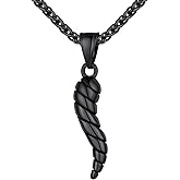 U7 Italian Horn Necklace Stainless Steel Spiral Horn Cornicello Necklaces for Men Women